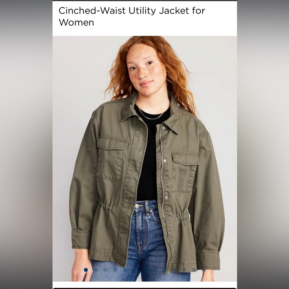 Old Navy Cinched Waist Utility Jacket